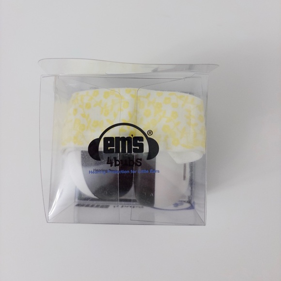 Em's 4 Bubs Yellow Floral Headband Adjustable Noise Reducing Protective Ear Muff - Picture 2 of 10